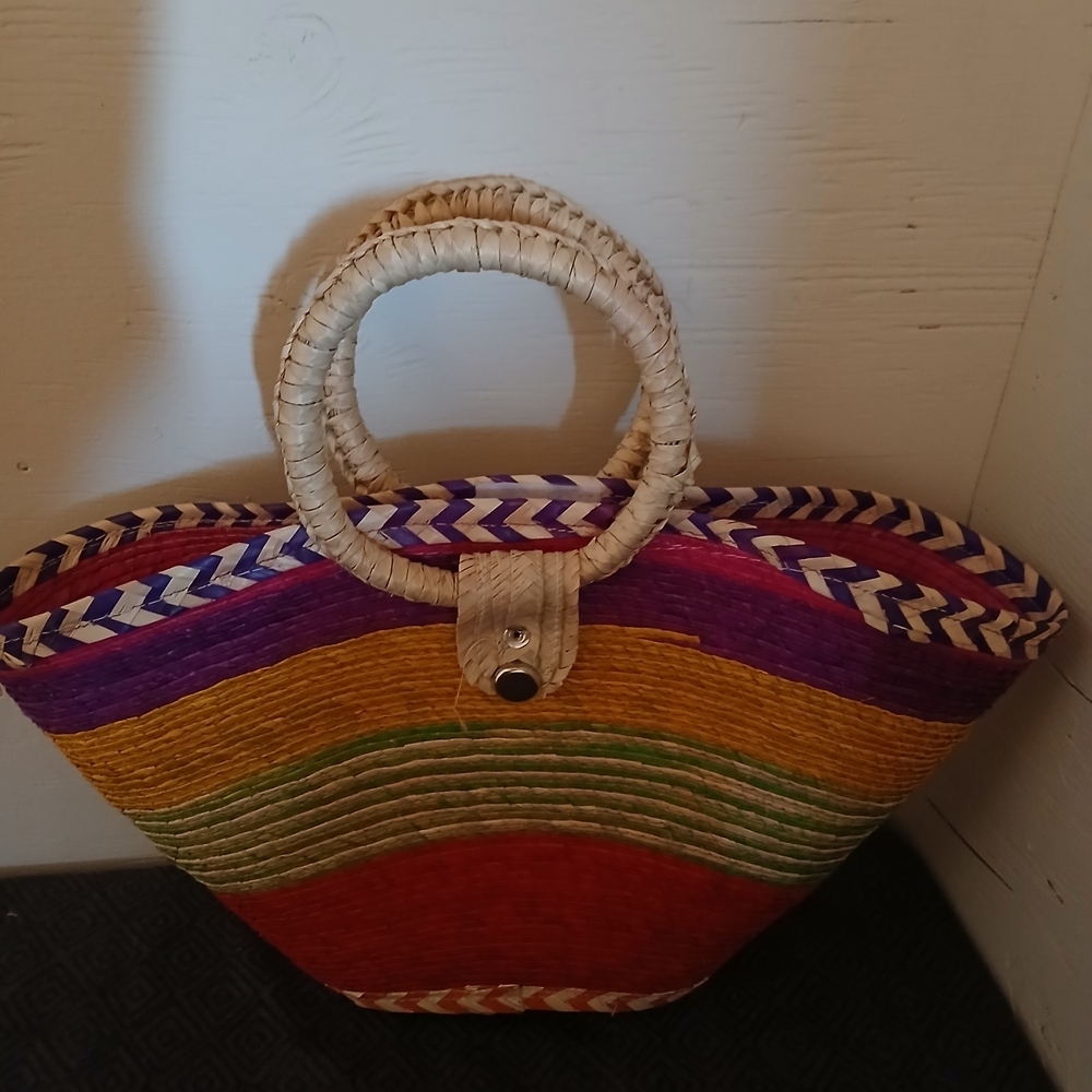 Colorful Woven Women's Bag ( Casa ) - Picture 2 of 4